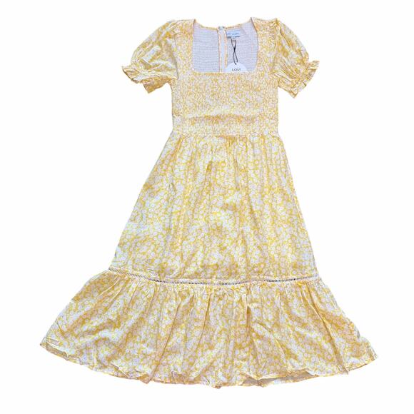 Lost + Wander Dress Lot of of 2 XS Purple Yellow Maxi Midi CottageCore  NWT - Picture 2 of 15